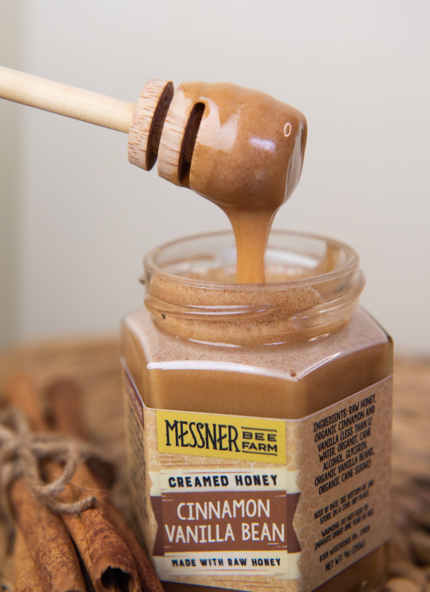 Cinnamon Vanilla Bean Creamed Honey / 9oz. / Kansas City