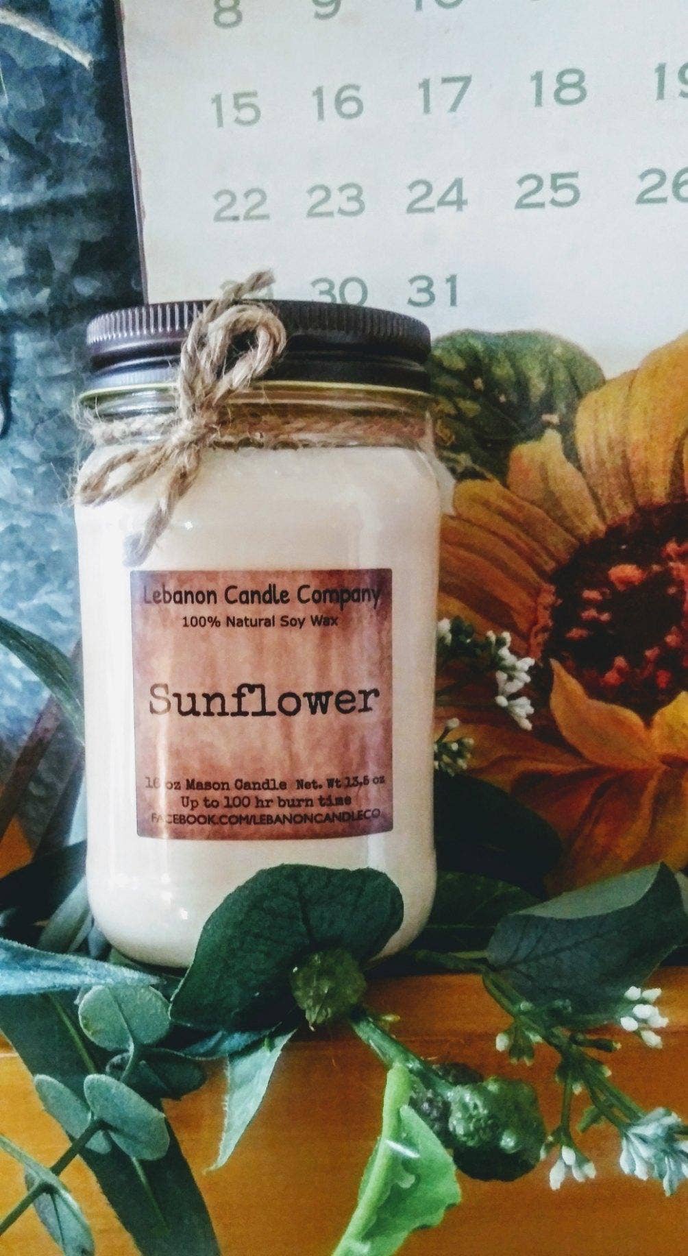 Sunflower: Candle