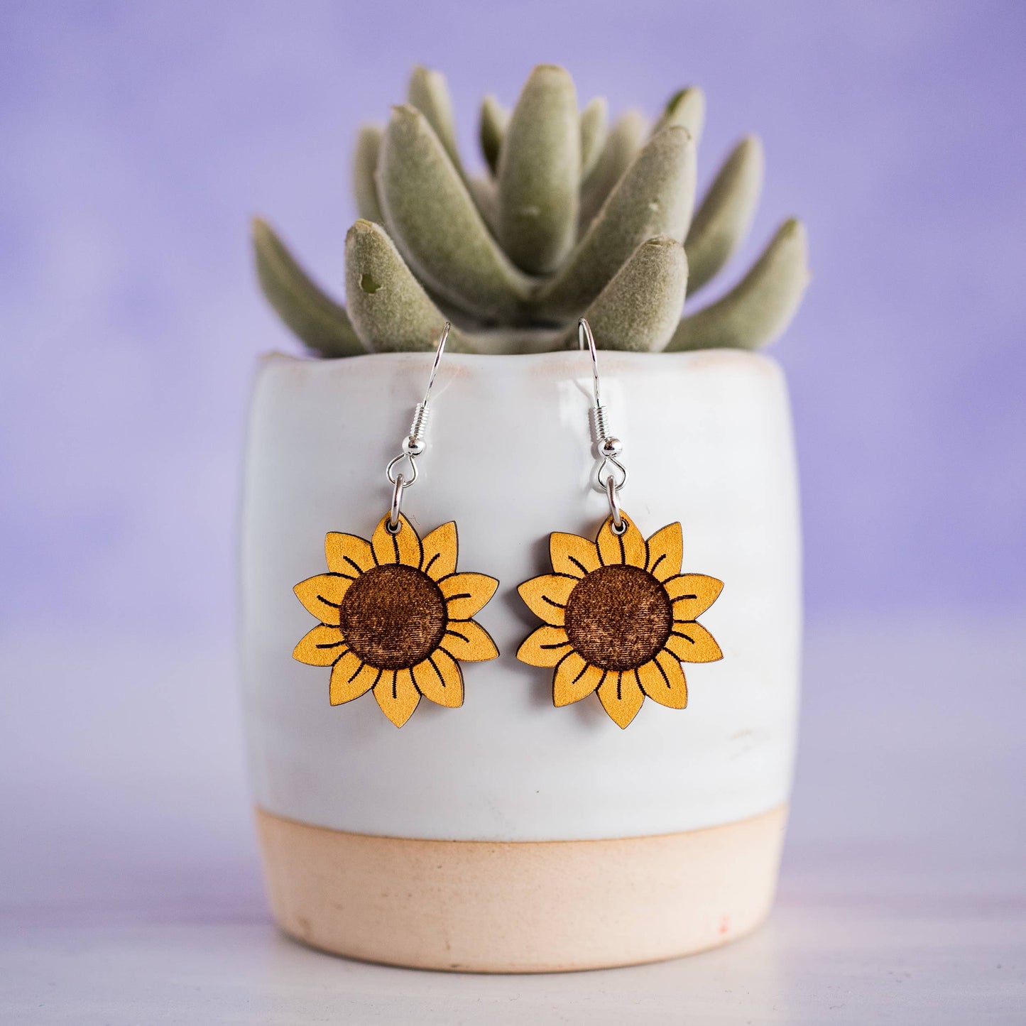Petite Sunflower Dangles