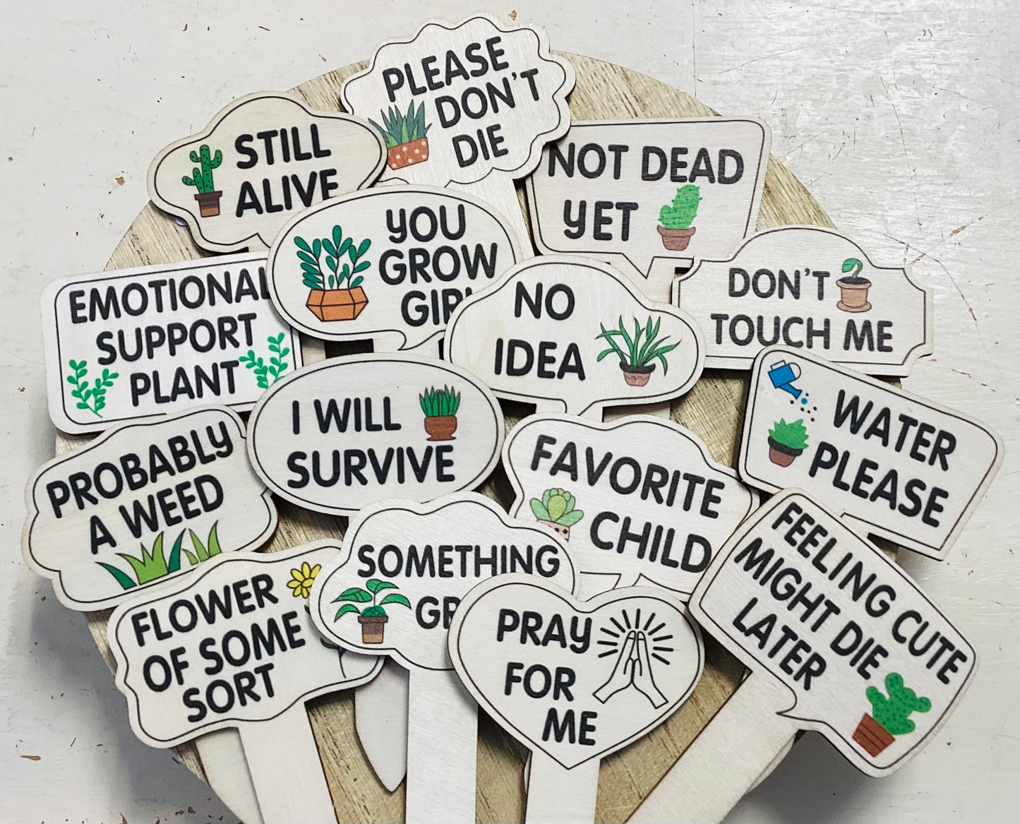 Wood Planter Stakes