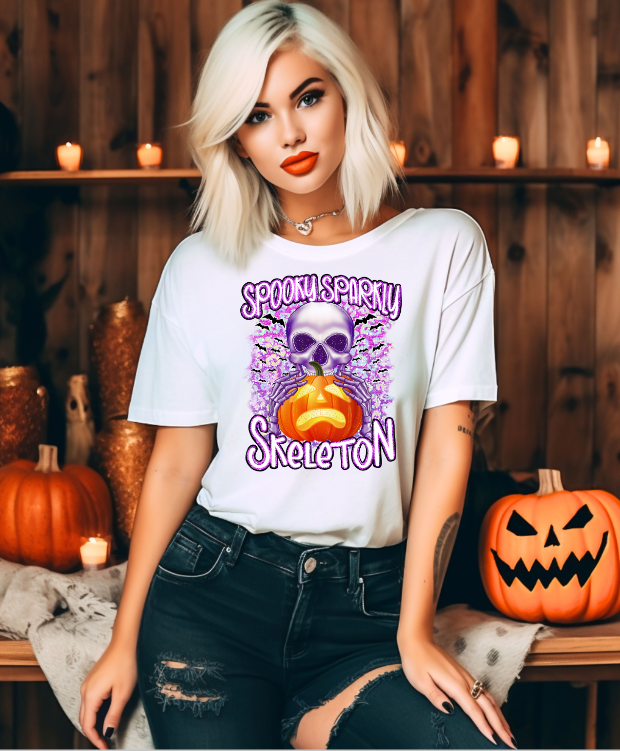 Spooky Sparkly Skeleton