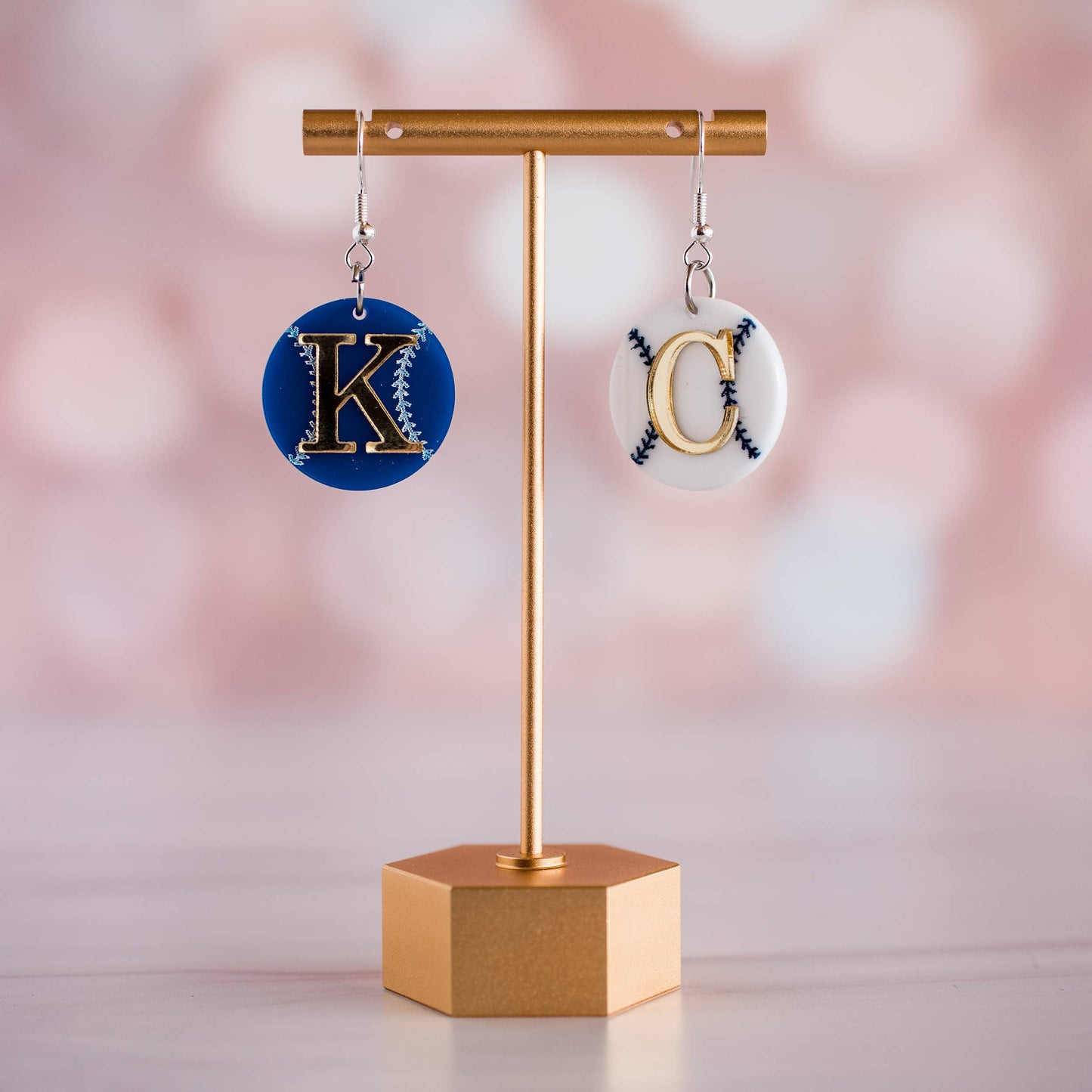 Kansas City Baseball Petite KC Double Layered Duo Dangles