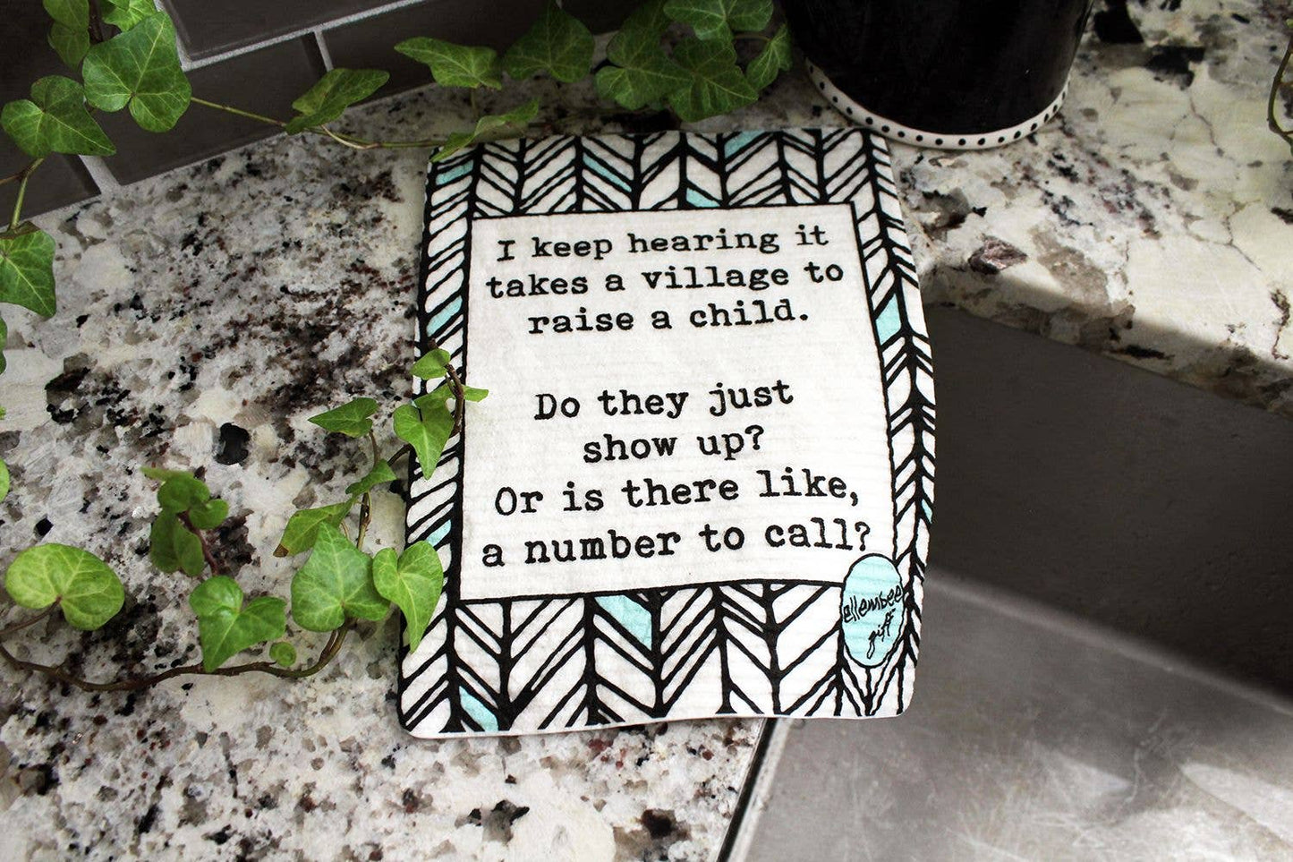 Takes a Village Is There a Number to Call Swedish Dishcloth