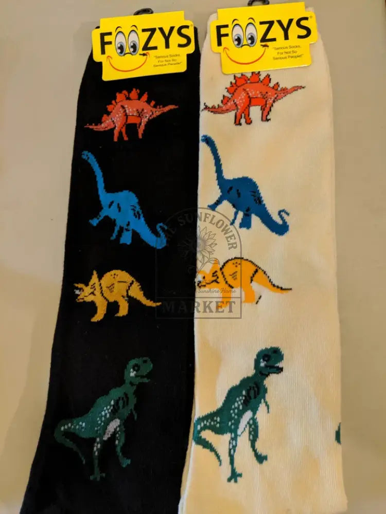 Dinosaur socks - Black