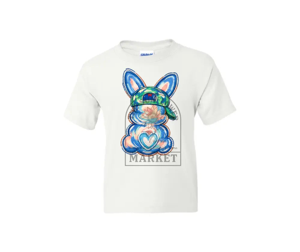 Easter Bunny Blue - graphic tees