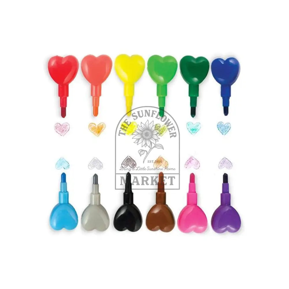 Heart to Heart Stacking Crayons