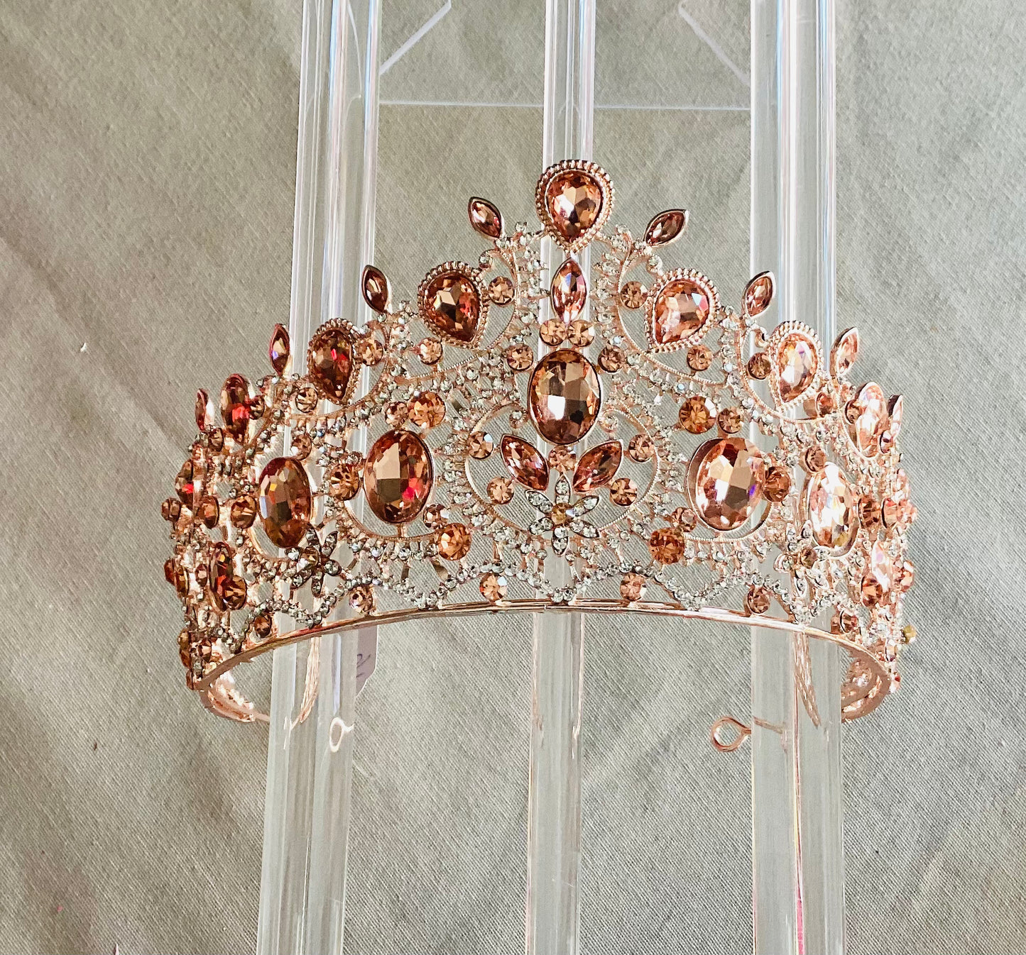 Large Rose Gold Tiara