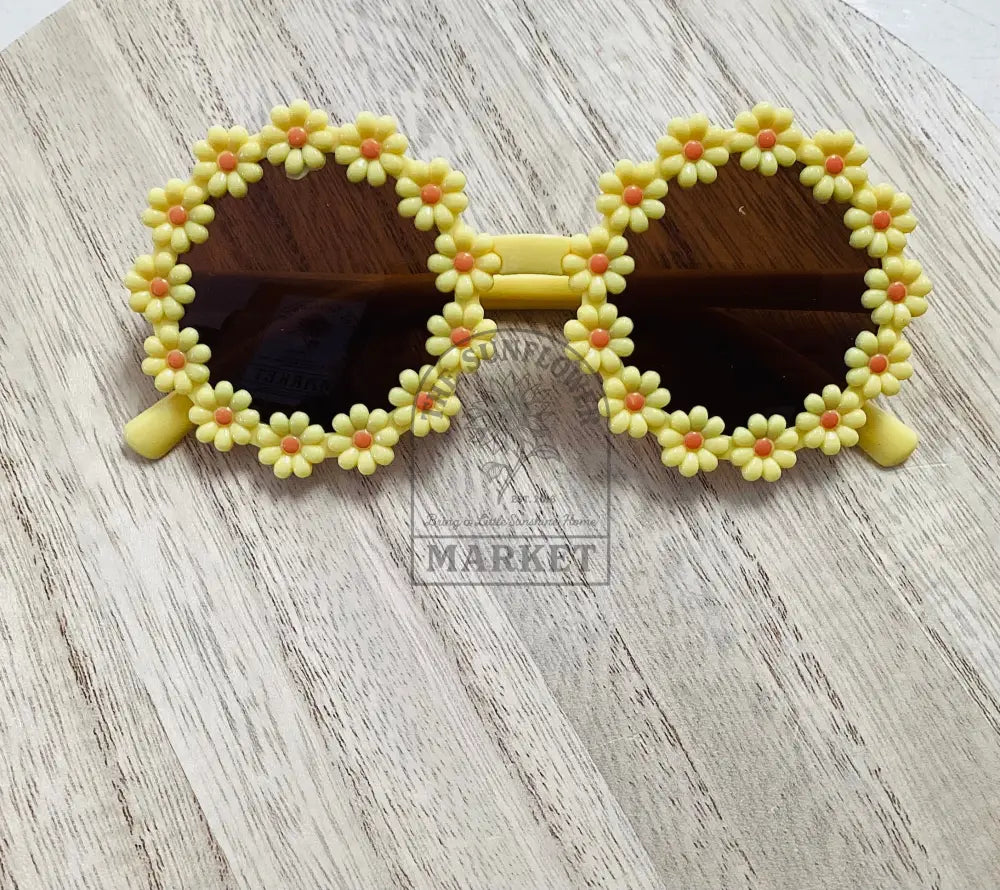 Kids Sunglasses - Yellow Daisy