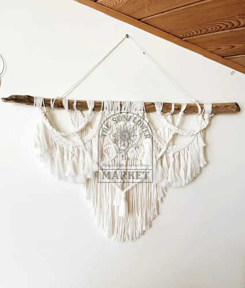 Macrame - Large Beige Driftwood