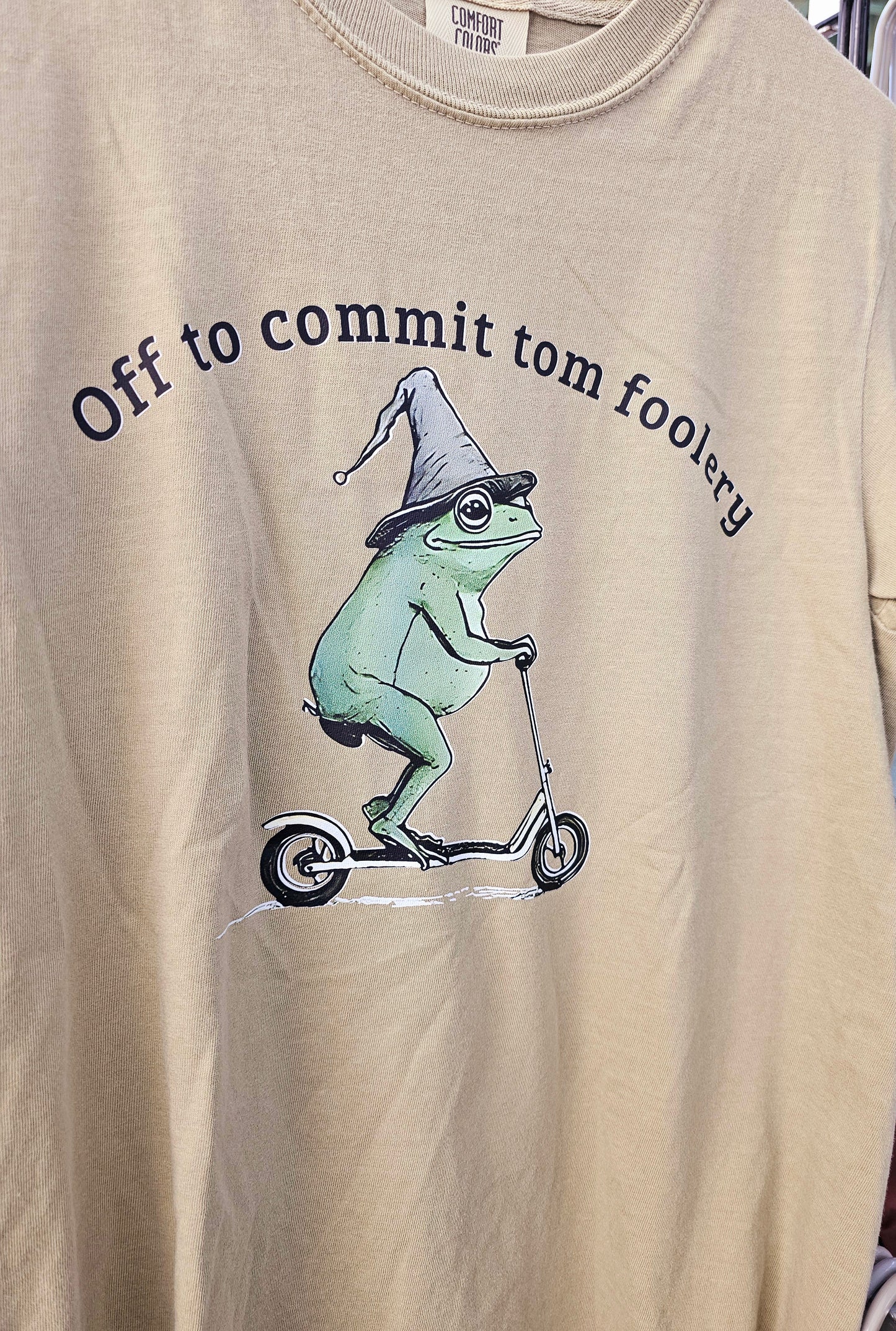 Off to commit Tom foolery