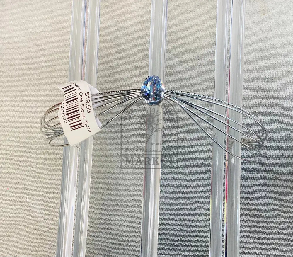 Silver One Stone Tiara