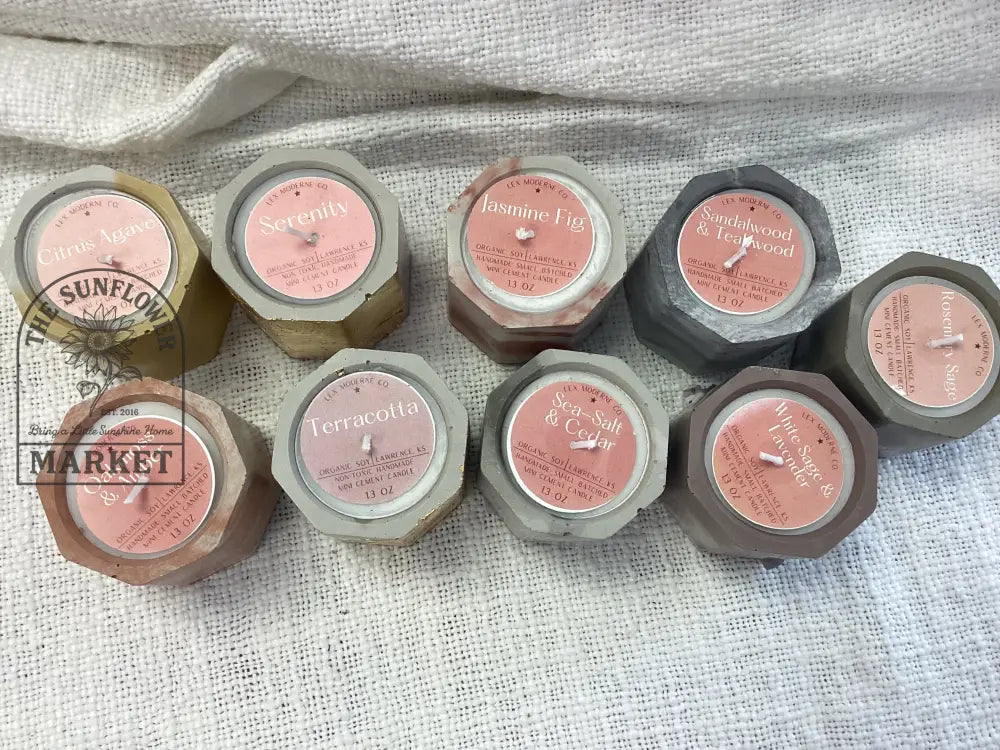Small Cement Candles