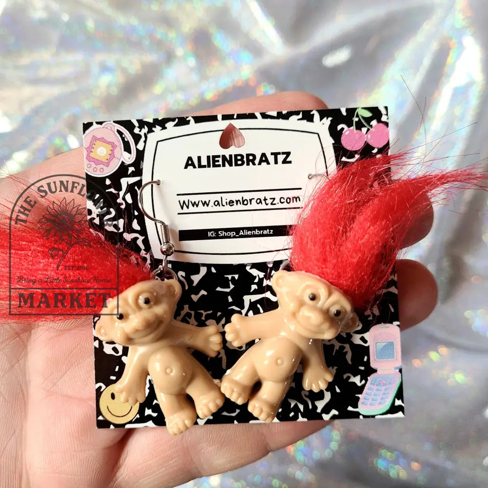 Troll Doll Earrings