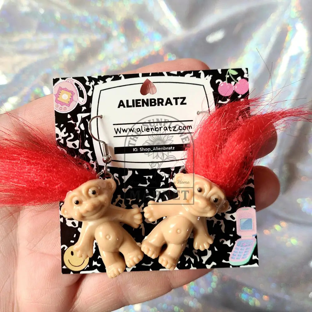 Troll Doll Earrings