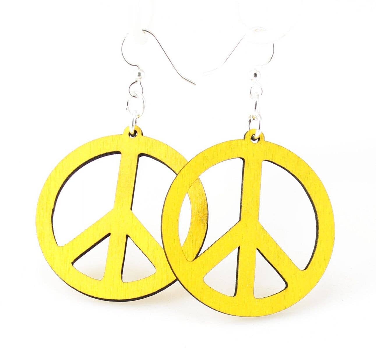 Small Peace Sign Earrings
