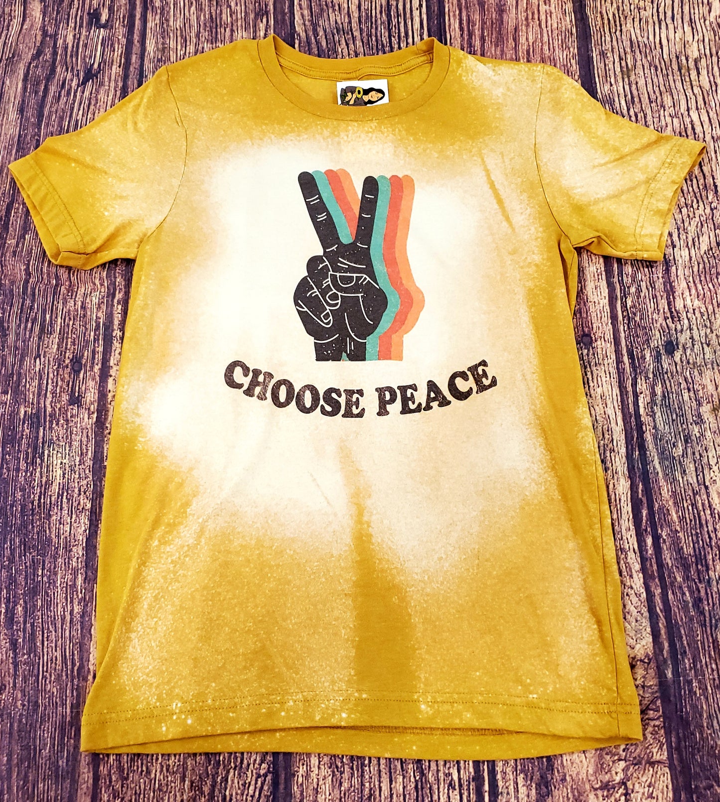 Choose Peace Bleached Tee