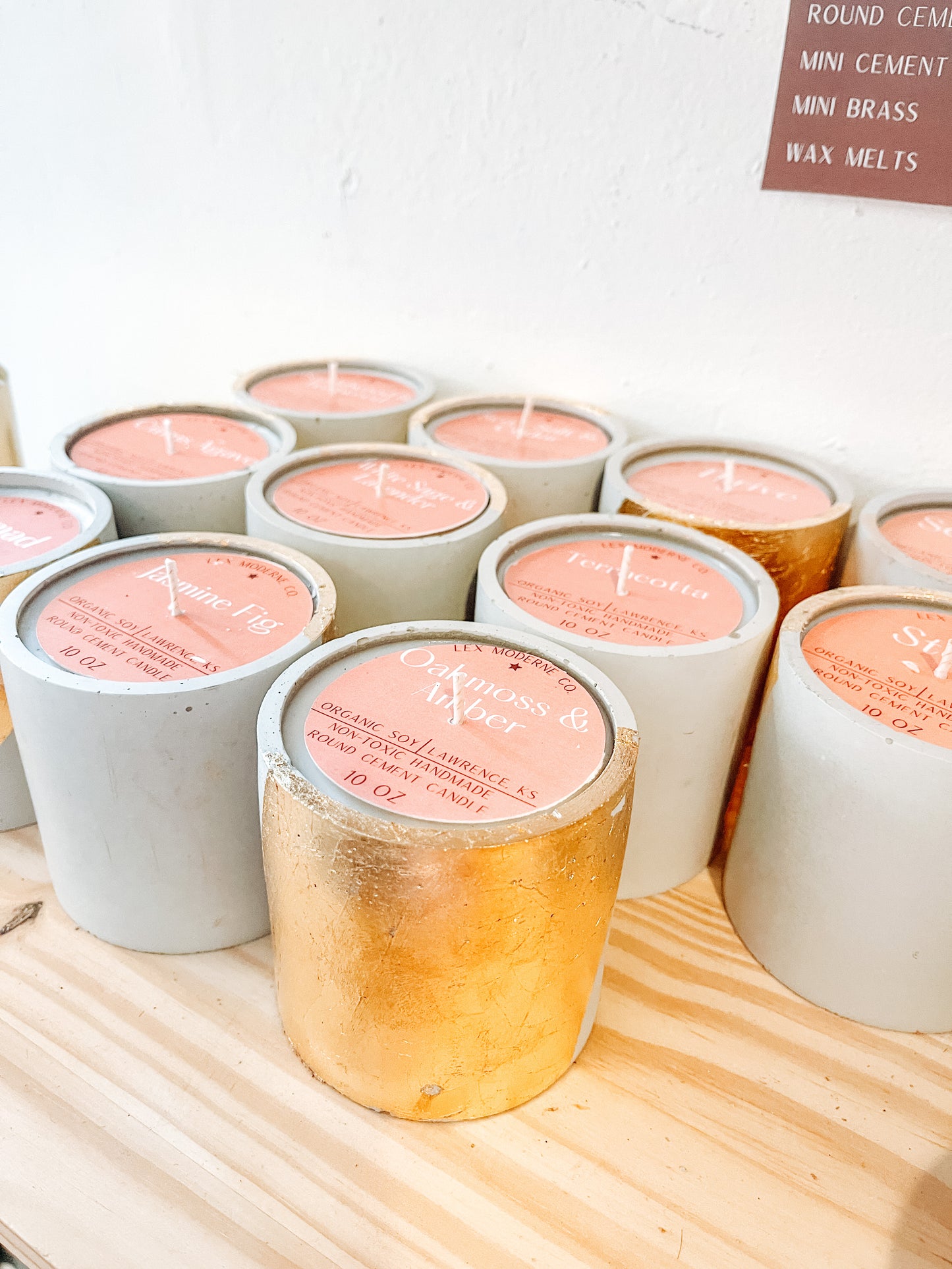 Large Cement Candles