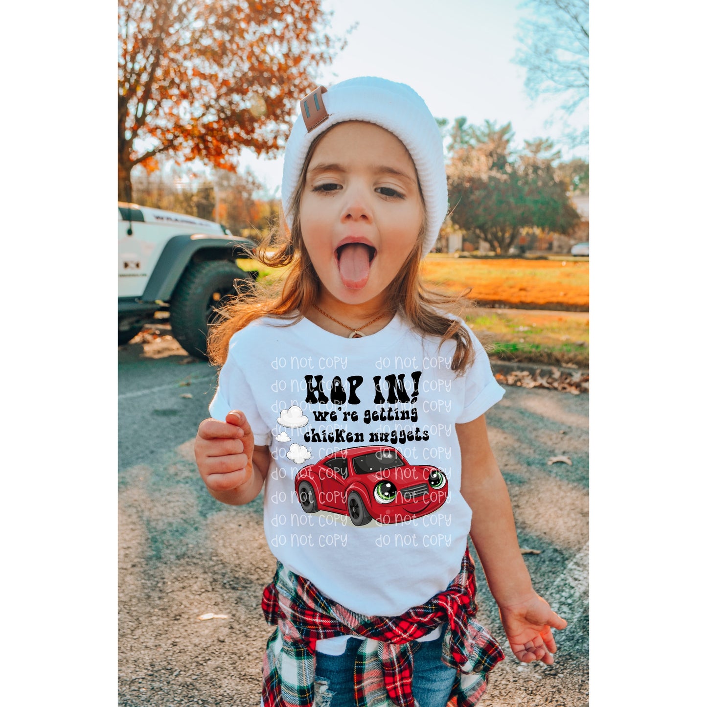 Hop In! We're getting Chicken Nuggets