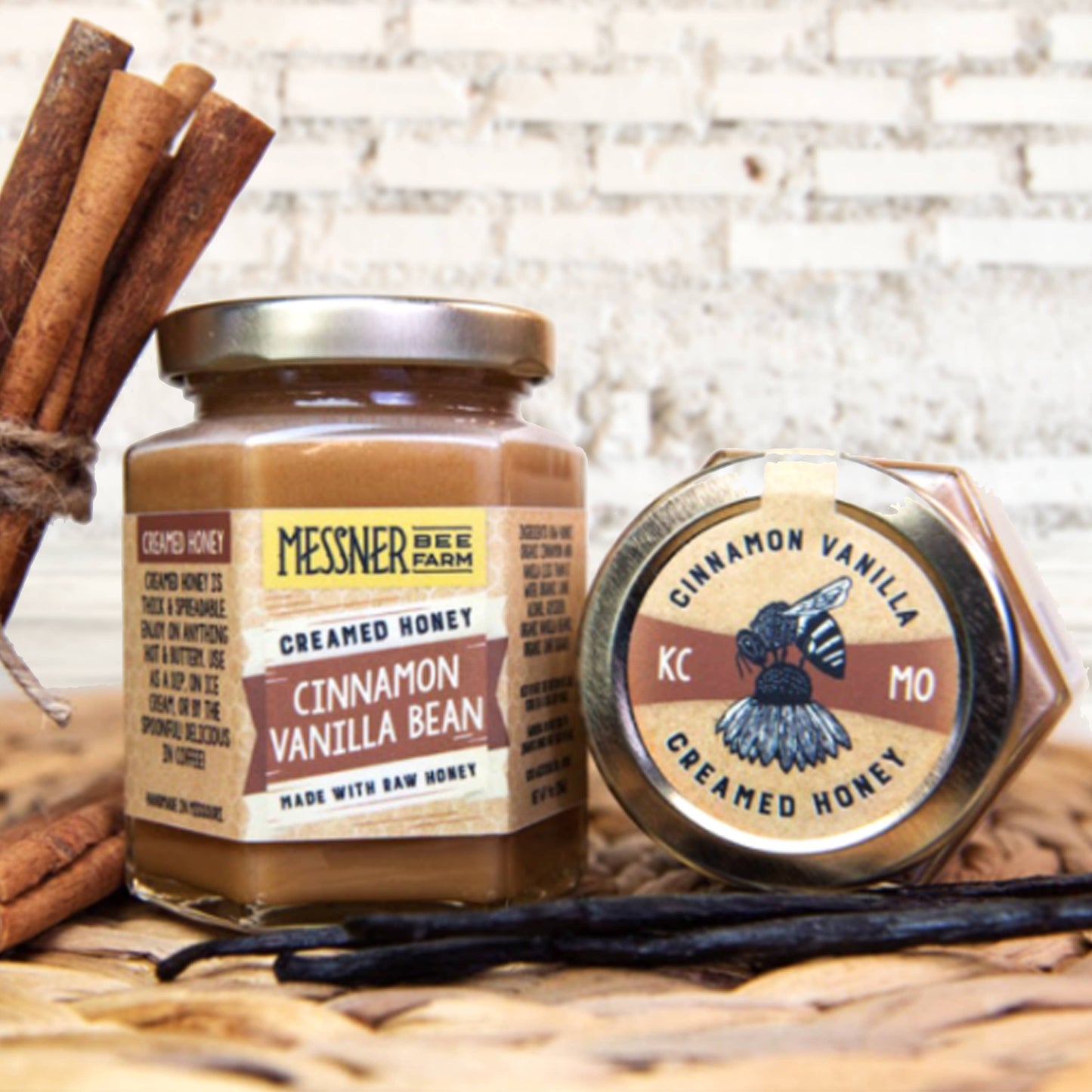 Cinnamon Vanilla Bean Creamed Honey / 9oz. / Kansas City