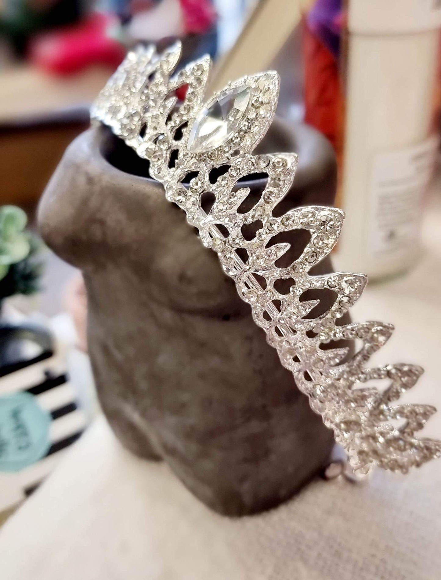 Silver Crystal Tiara