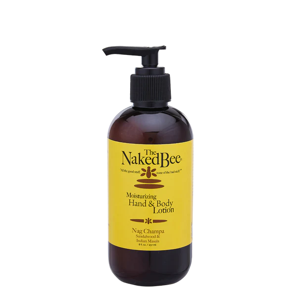 Naked Bee Lotion Bottle (Nag Champa-8oz)