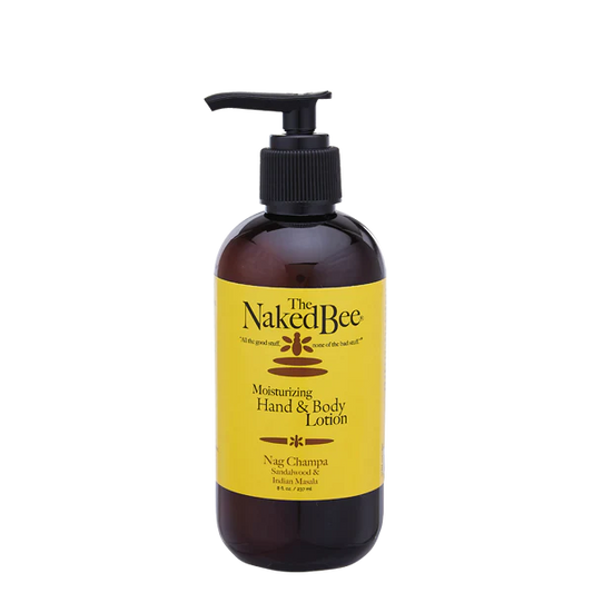 Naked Bee Lotion Bottle (Nag Champa-8oz)