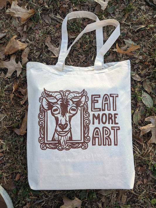 Eat More Art tote
