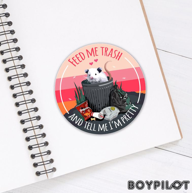 Possum Sticker Mix - Opossum Cute Funny Vinyl Sticker Slap Mix
