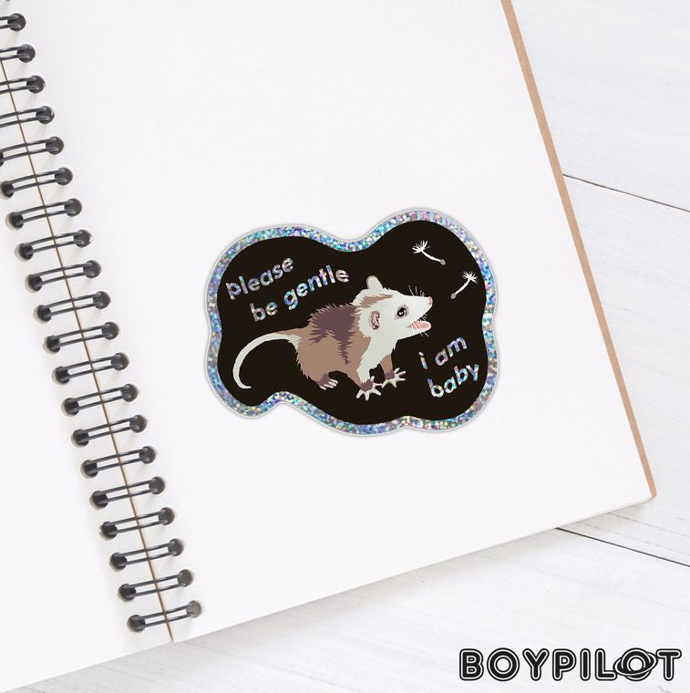 Possum Sticker Mix - Opossum Cute Funny Vinyl Sticker Slap Mix