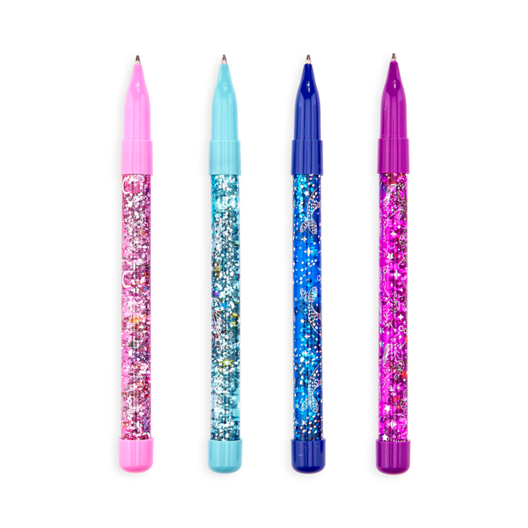 Celestial Stars Glitter Wand Ballpoint Pens - Tub of 24