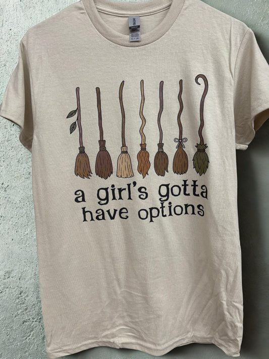 A Girl’s Gotta Have Options