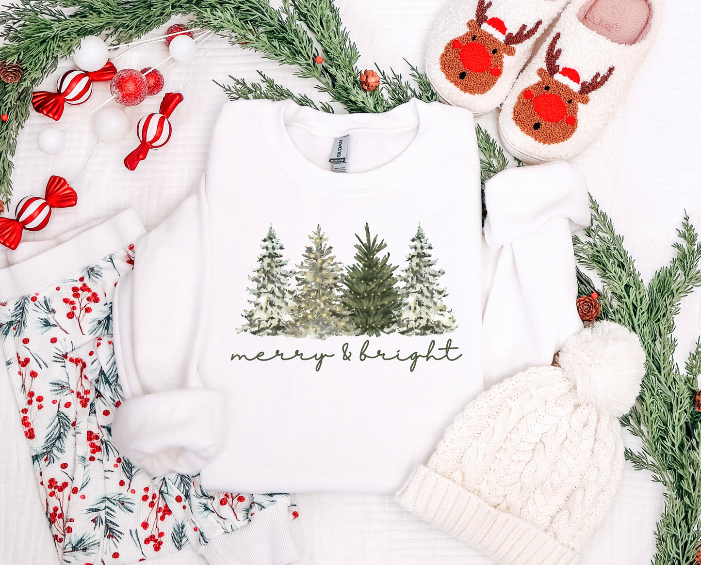 Merry and Bright Green Trees