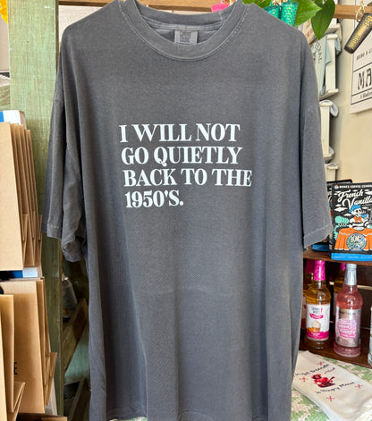 I Will Not Go Back