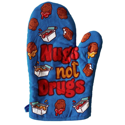Nugs Not Drugs Oven Mitt Funny Weed Pot Marijuana CBD: Oven Mitt / Multi