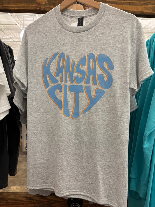 Kansas City Shaped in Heart