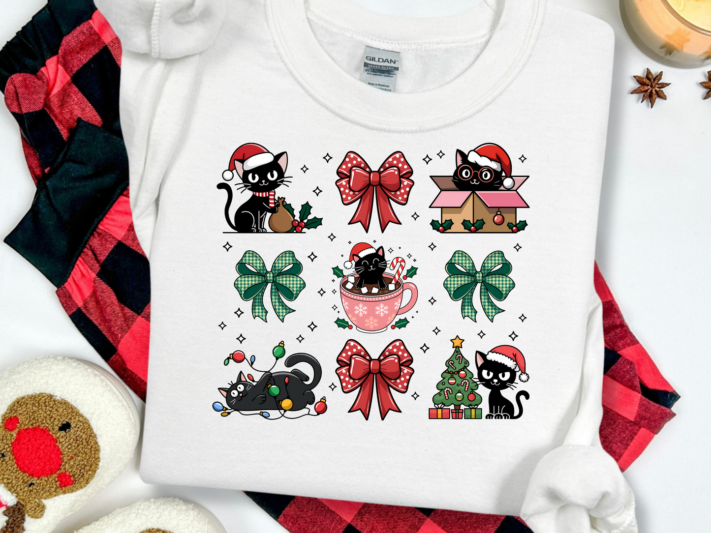 Christmas Cat Collage