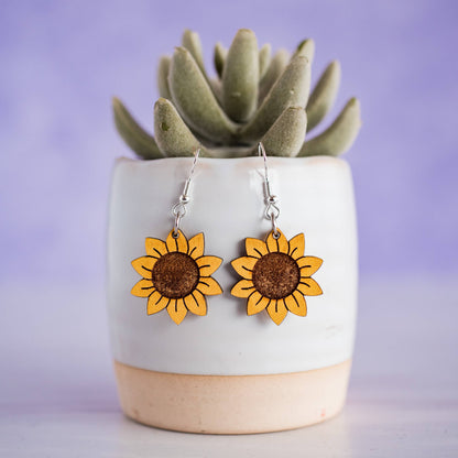 Petite Sunflower Dangles