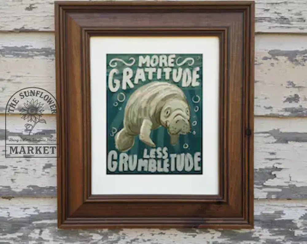 8x10 Paper Print - More gratitude