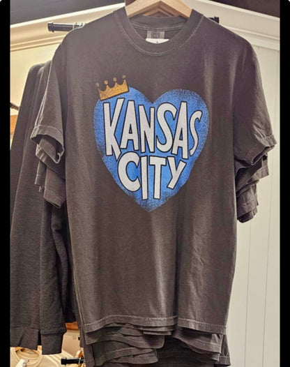 KC Blue Heart Crown