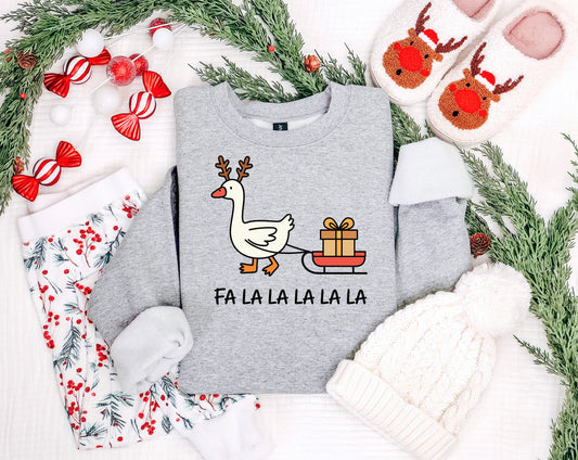 Vintage Christmas Goose Falalalala