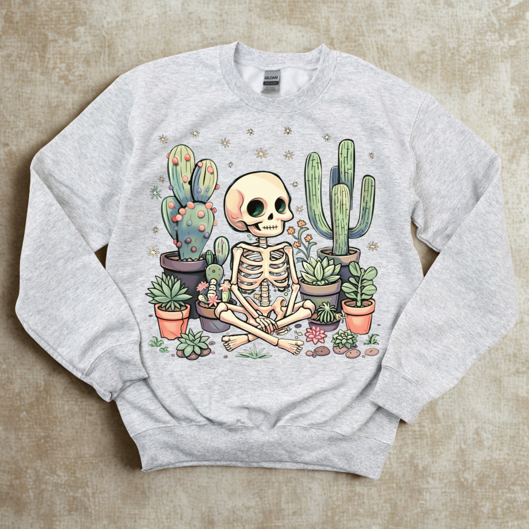 Skeleton with Cactus