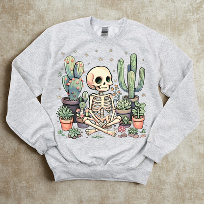 Skeleton with Cactus