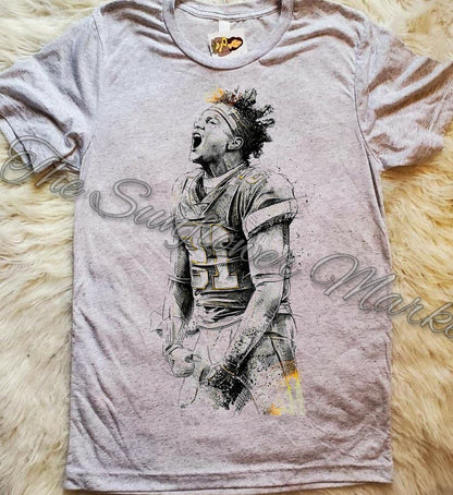 Mahomes Grey Scale