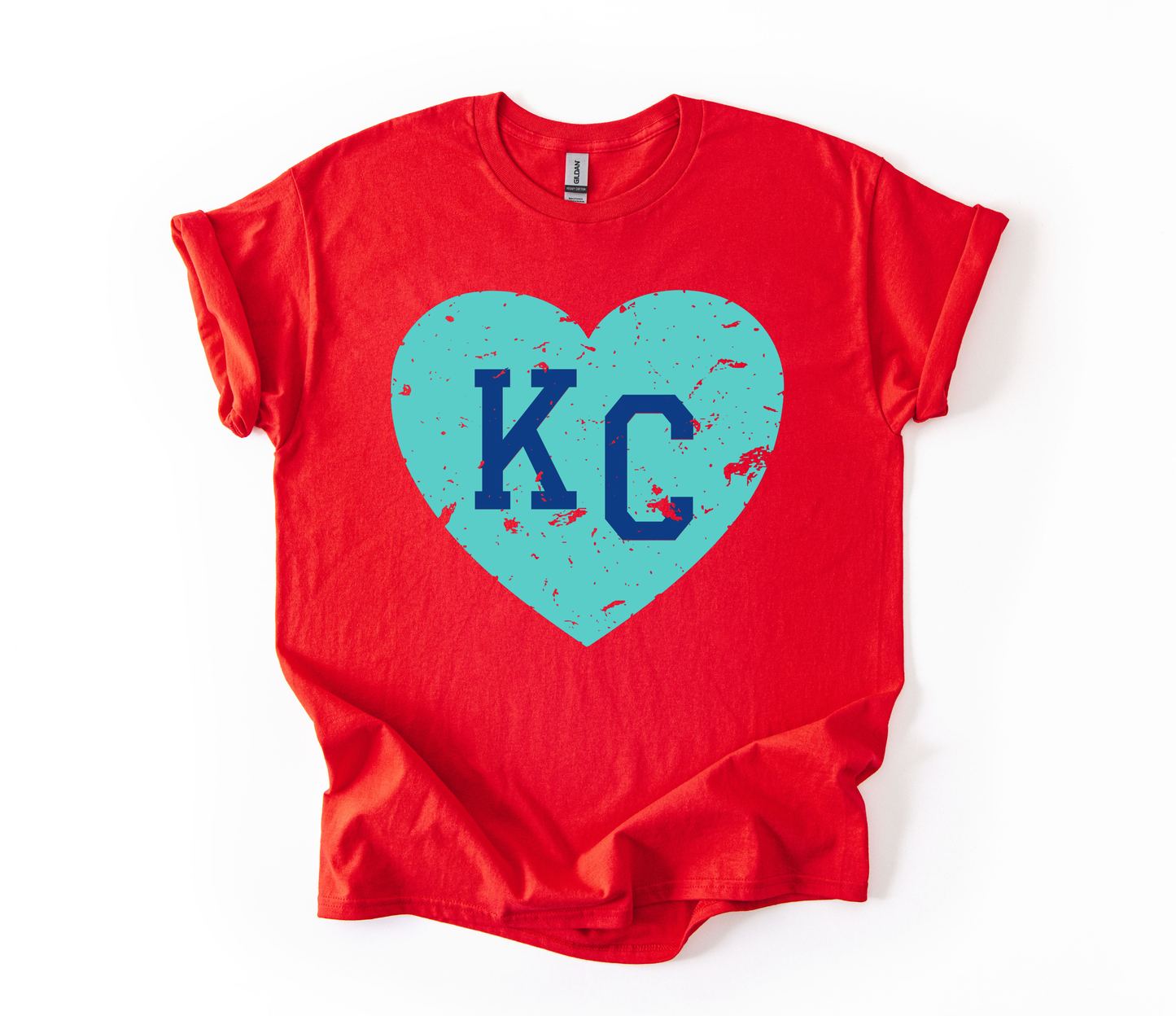 KC Hearts Red and Teal
