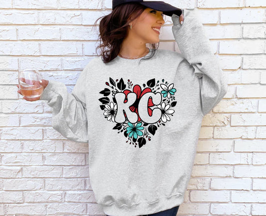 KC Teal Soccer Floral