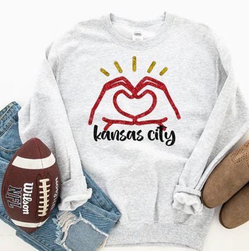 Kansas City Heart (Faux Glitter)