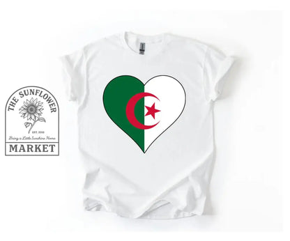 Algeria Flag Heart