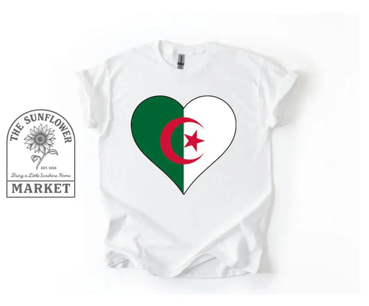 Algeria Flag Heart