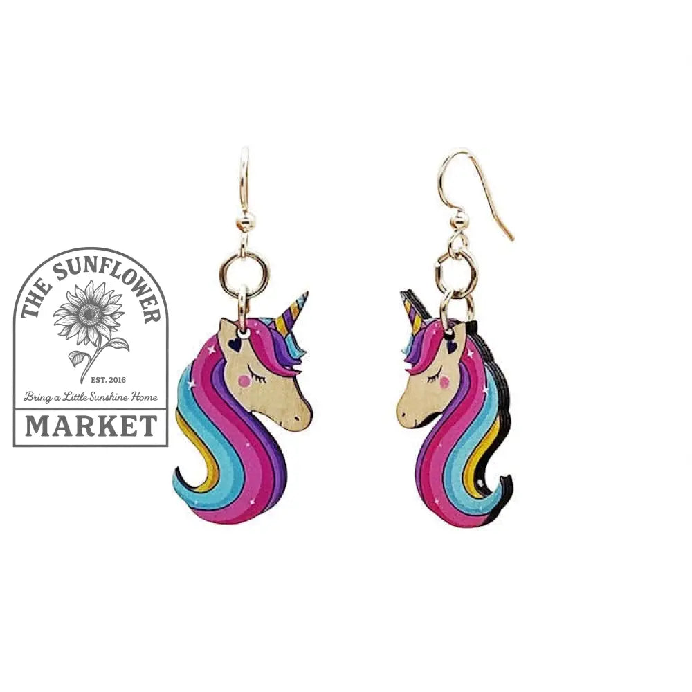 Bashful Unicorn Earrings