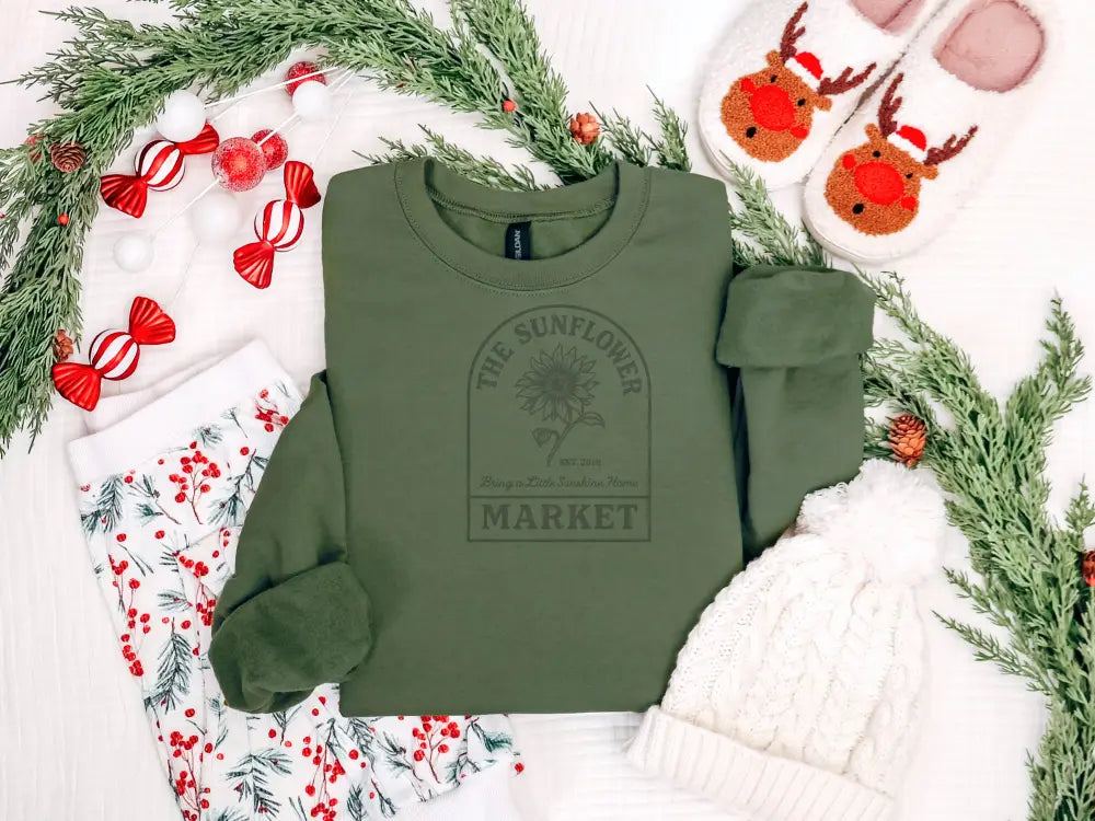 Ugly Sweater YW - Small / Military Green Crew